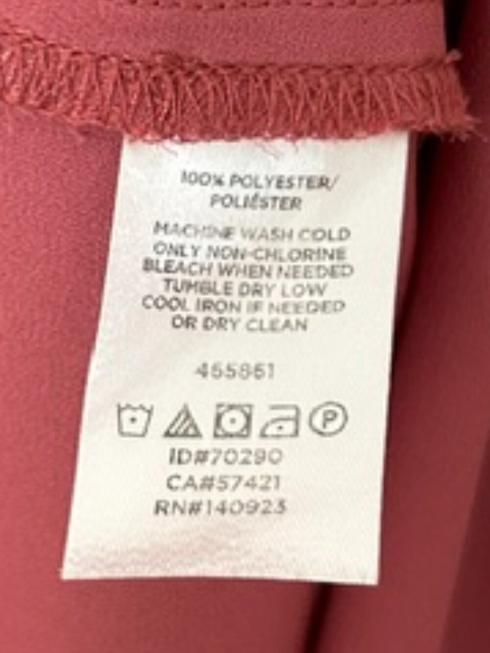 LOFT EUC Dusty Rose Tiered Flutter Sleeve V-Neck Blouse Small - Picture 5 of 5